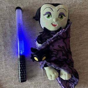 Disney Parks Babies Maleficent Plush w/ Wand